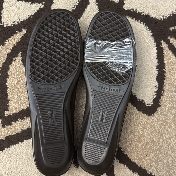 Brand New Aerosoles Bow Comfort Flat Chocolate Brown Hot Pink - Picture 4 of 4